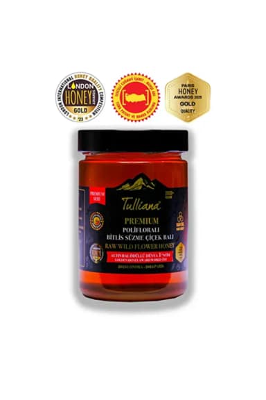 Tulliana Premium Seri Polifloralı Ham Süzme Çiçek Balı 850 g