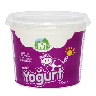 Migros Tam Yağlı Homojenize Yoğurt 1500 G